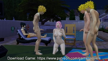 Naruto Hentai Episode 26 Fucked by the clones Gangbang in front of her Cuckold Husband Netorare NTR ANAL Wife turned into a milk tank